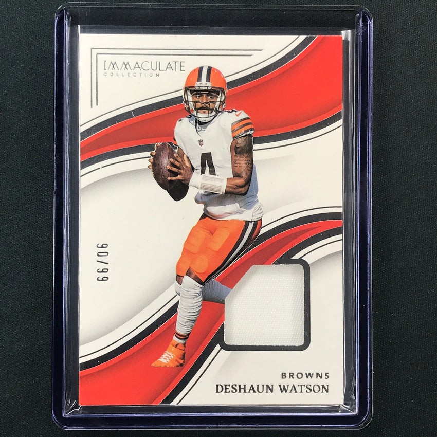 2023 Immaculate Football DESHAUN WATSON Base Memorabilia Jersey Relic 90/99