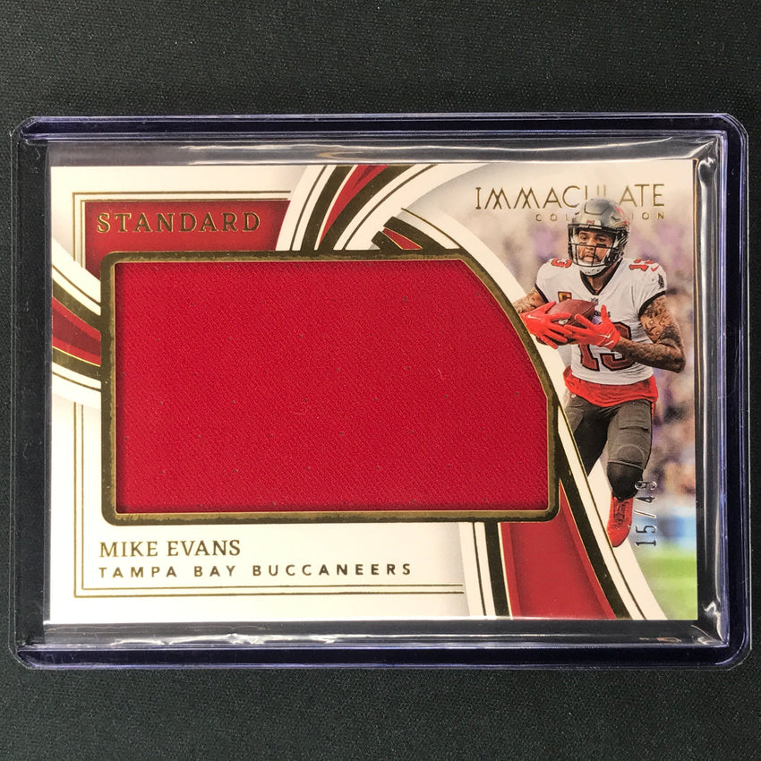 2023 Immaculate Football MIKE EVANS Immaculate Standard Jersey Relic Base 15/49