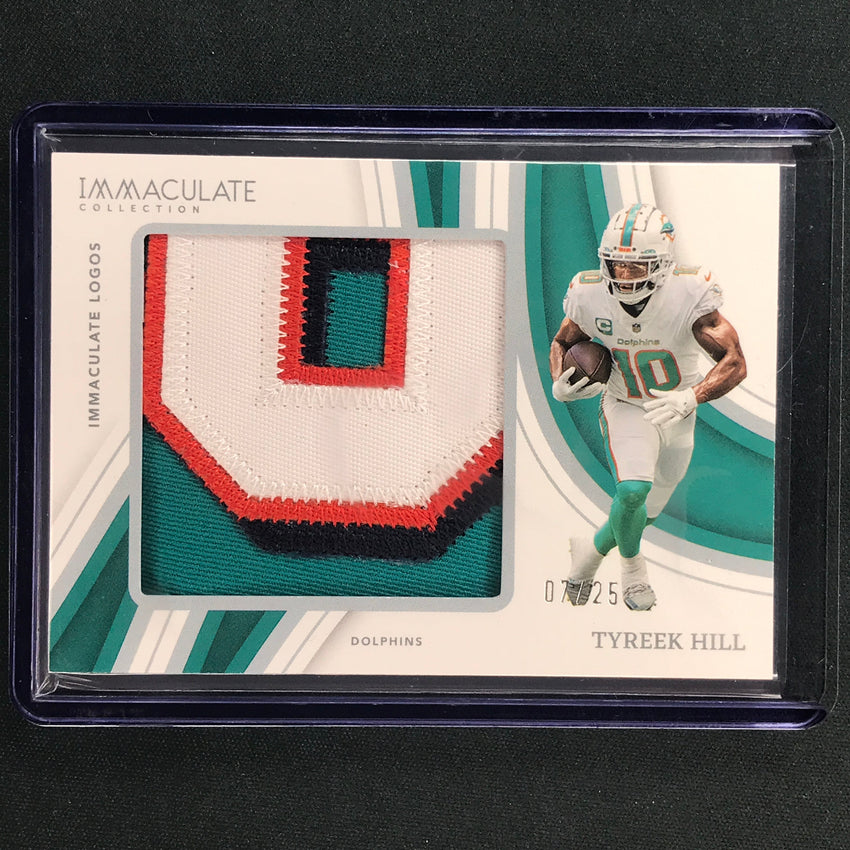2023 Immaculate Football TYREEK HILL Immaculate Logos Patch Relic 7/25