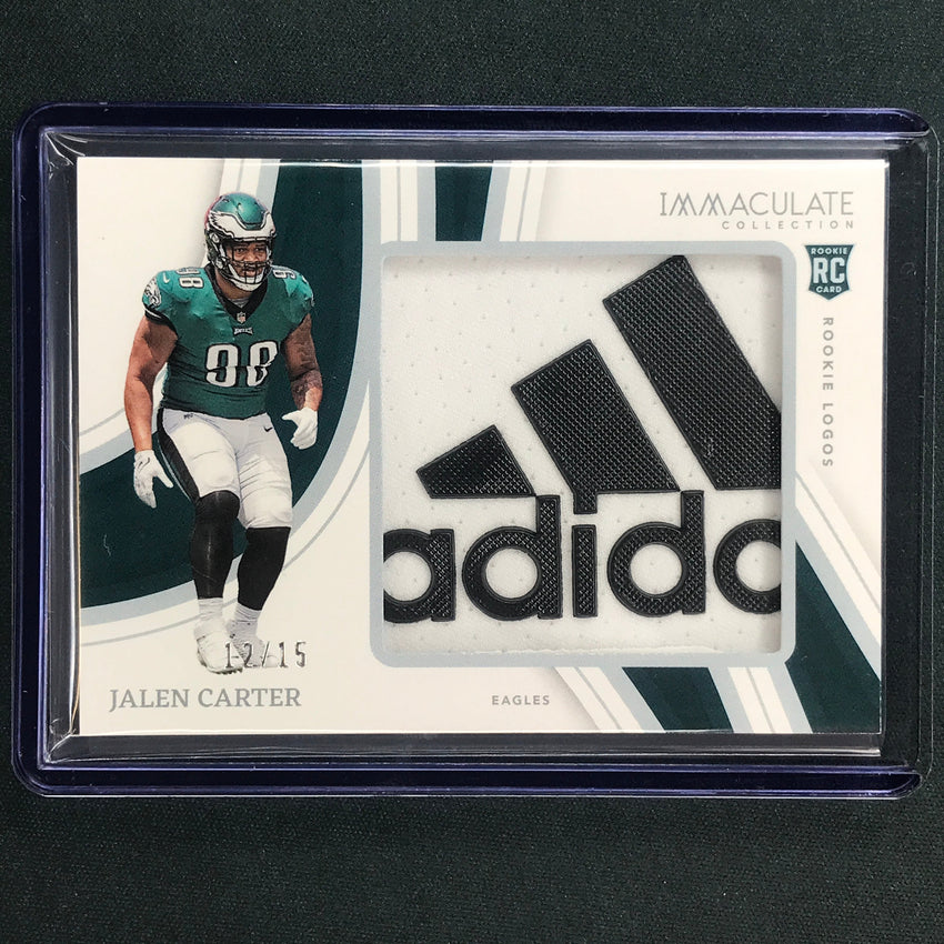 2023 Immaculate Football JALEN CARTER Immaculate Rookie Logos Patch Relic 12/15