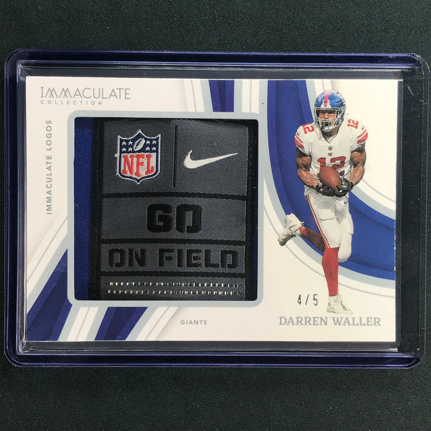 2023 Immaculate Football DARREN WALLER Immaculate Logos Patch Relic 4/5