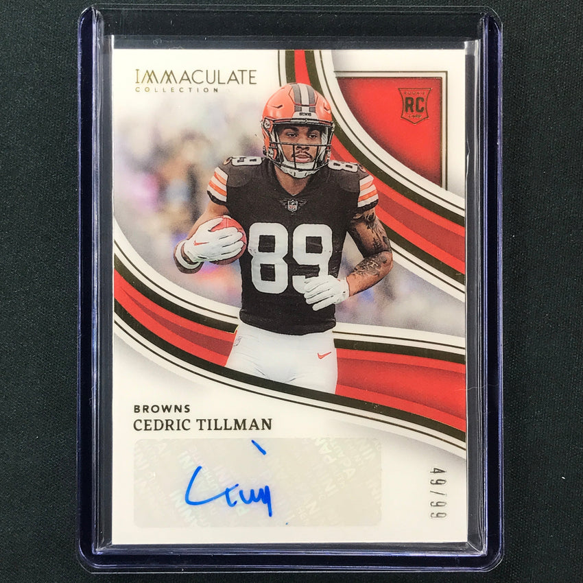2023 Immaculate Football CEDRIC TILLMAN Rookie Auto Base 49/99
