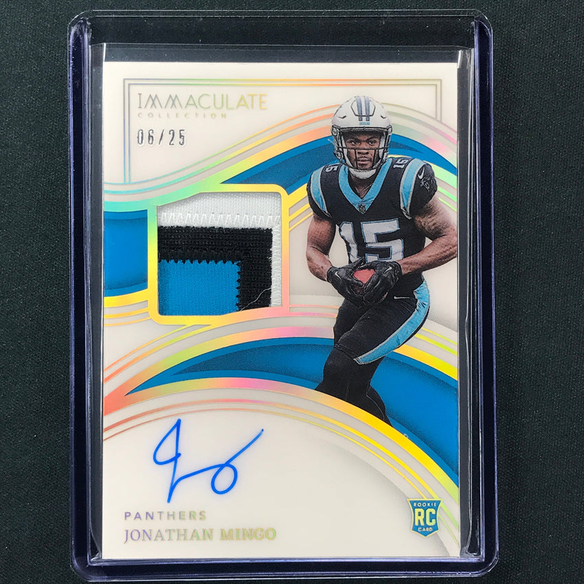 2023 Immaculate Football JONATHAN MINGO Rookie Patch Auto Gold 6/25