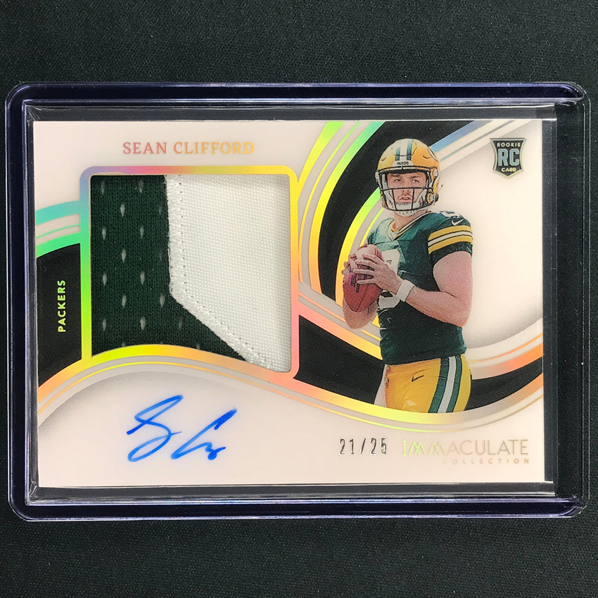 2023 Immaculate Football SEAN CLIFFORD Premium Patch Rookie Auto Base 21/25