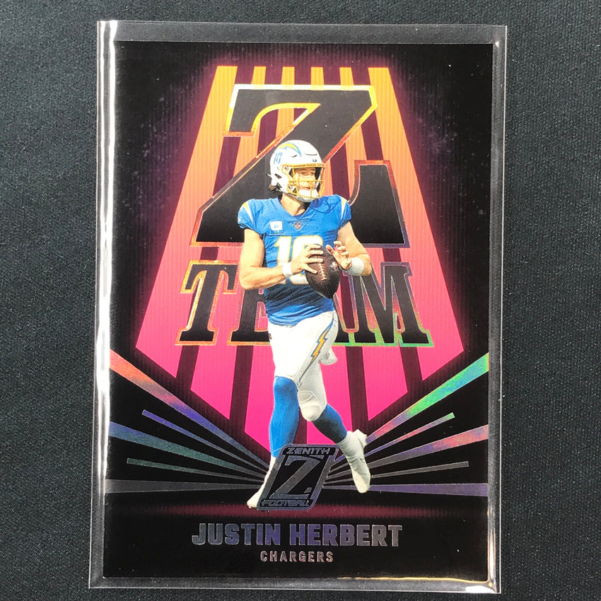2023 Zenith Football JUSTIN HERBERT Z-Team Base #9