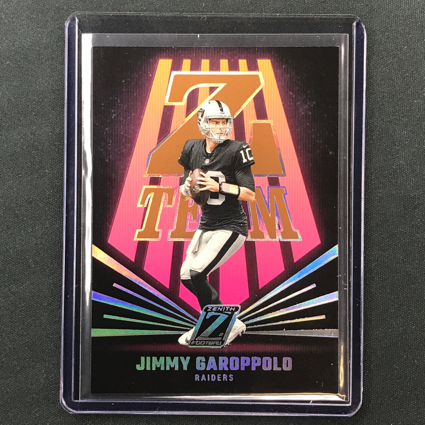 2023 Zenith Football JIMMY GAROPPOLO Z-Team Copper 22/50
