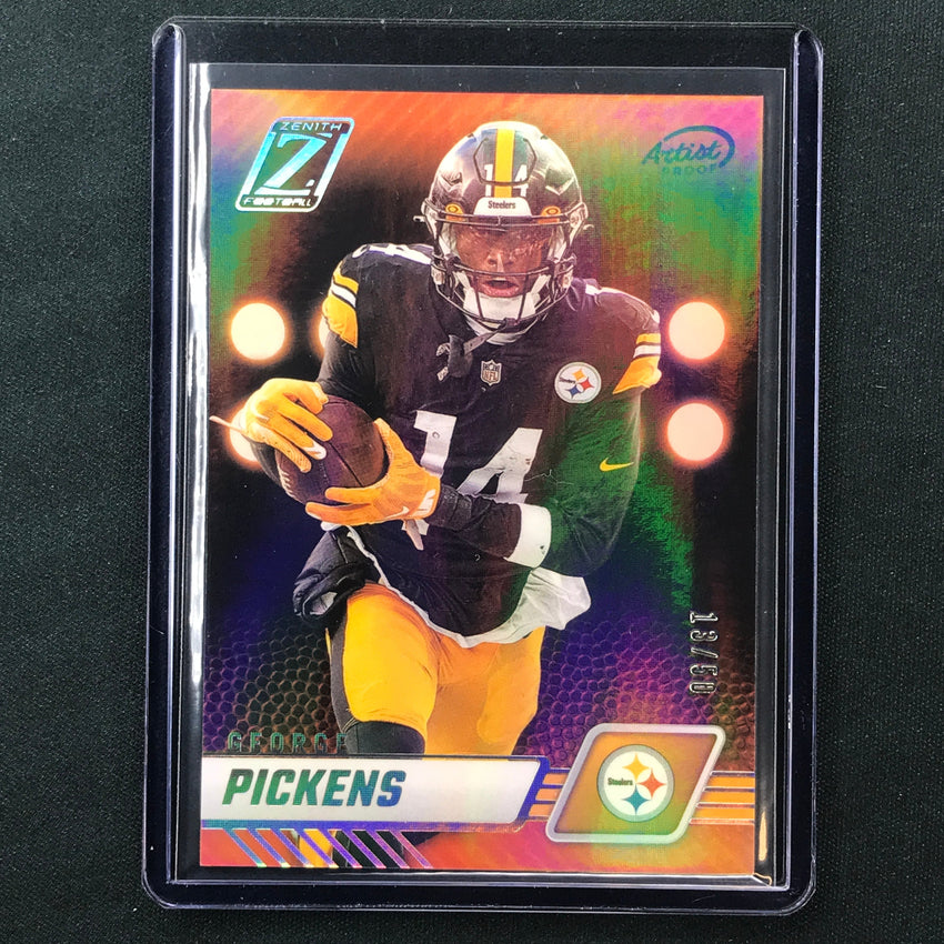 2023 Zenith Football GEORGE PICKENS Base Silver Artist Proof 13/50