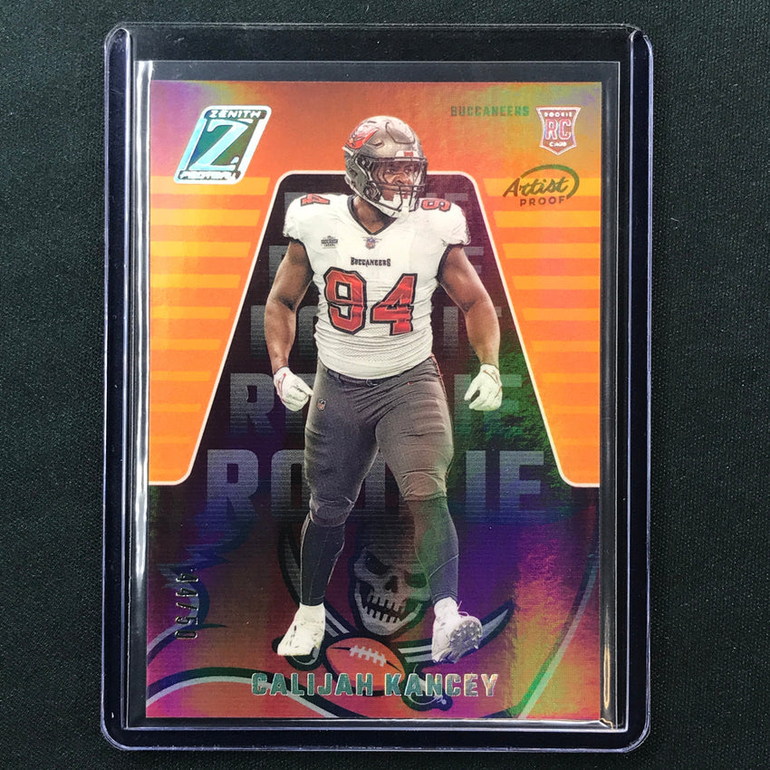 2023 Zenith Football CALIJAH KANCEY Rookie Base Silver Artist Proof 44/50
