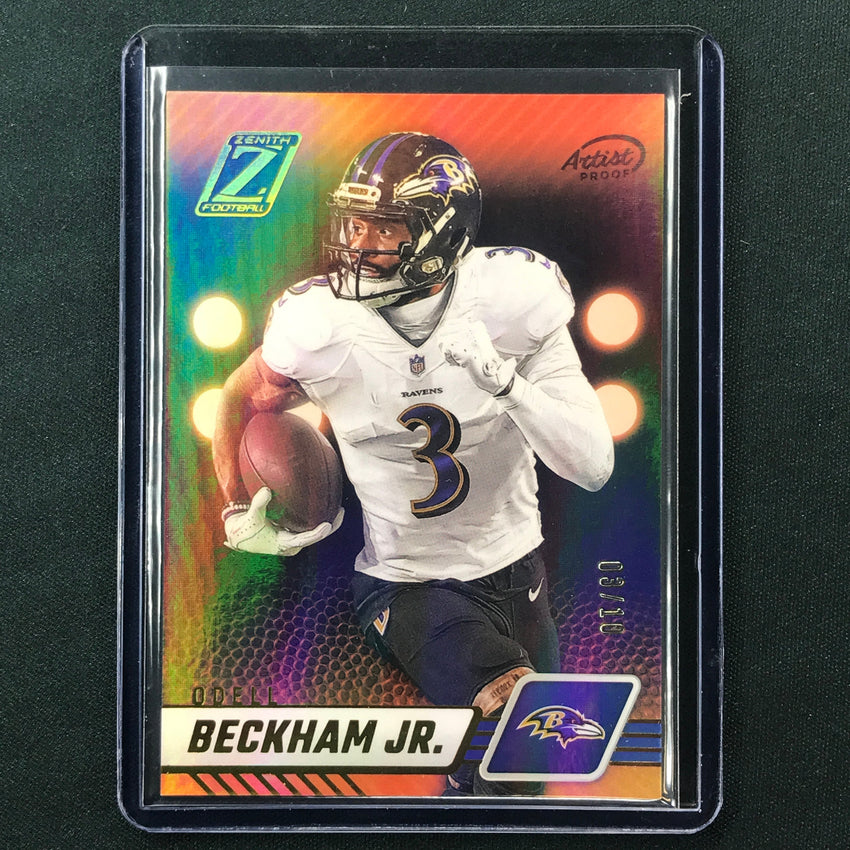 2023 Zenith Football ODELL BECKHAM JR. Base Gold Artist Proof 3/10