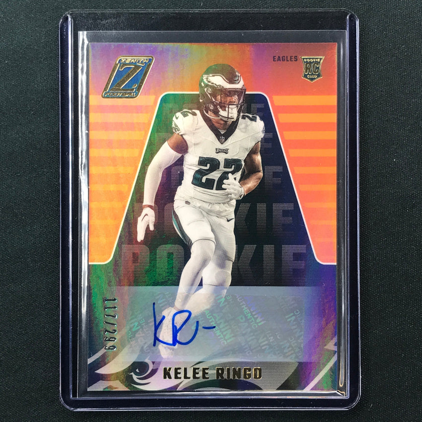 2023 Zenith Football KELEE RINGO Rookies Auto Base 117/299
