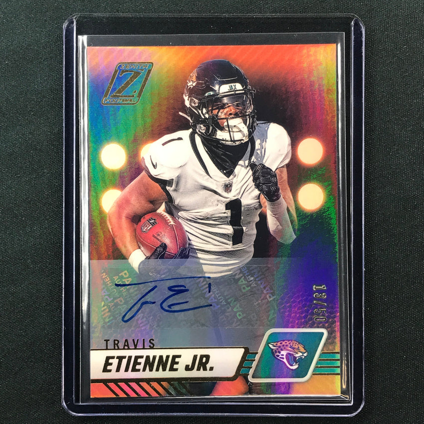 2023 Zenith Football TRAVIS ETIENNE JR. Base Auto 13/50