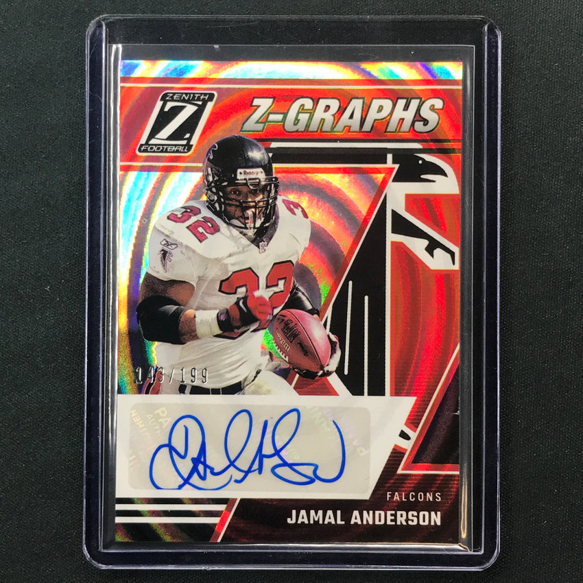 2023 Zenith Football JAMAL ANDERSON Z-Graphs Auto Base 143/199