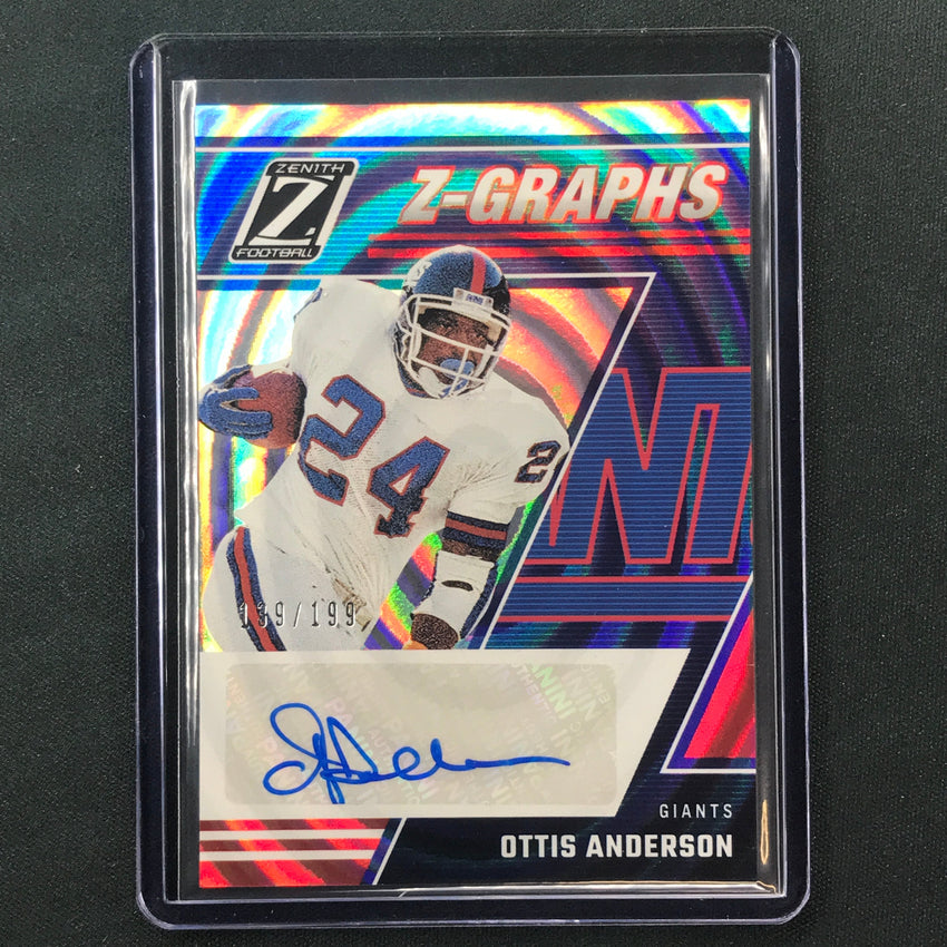 2023 Zenith Football OTTIS ANDERSON Z-Graphs Auto Base 139/199