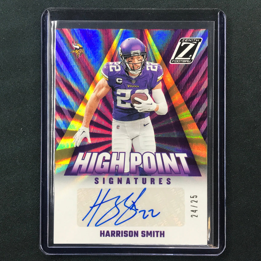 2023 Zenith Football HARRISON SMITH High Point Signatures Auto Spokes 24/25