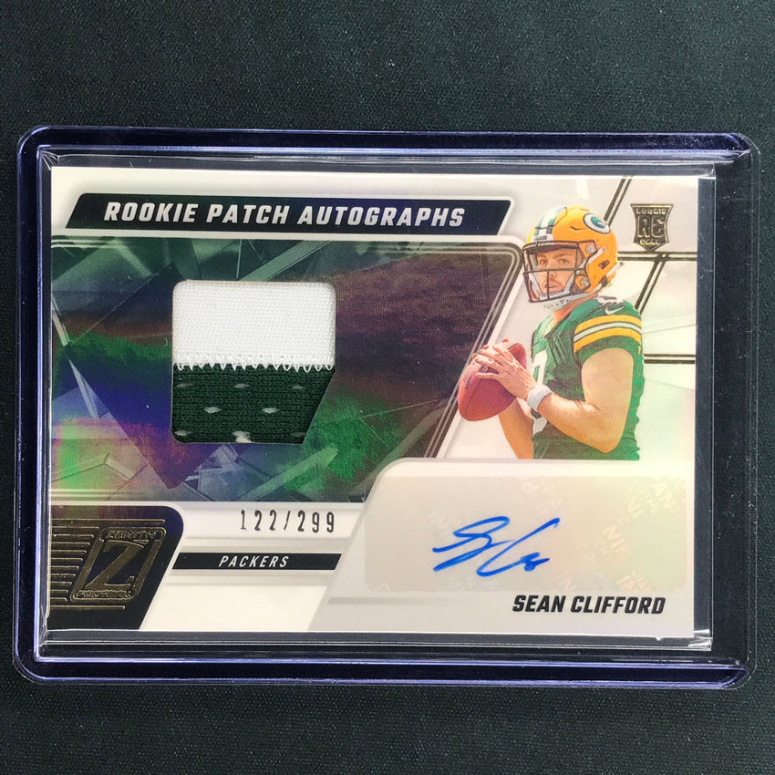 2023 Zenith Football SEAN CLIFFORD Rookie Patch Auto Base 122/299