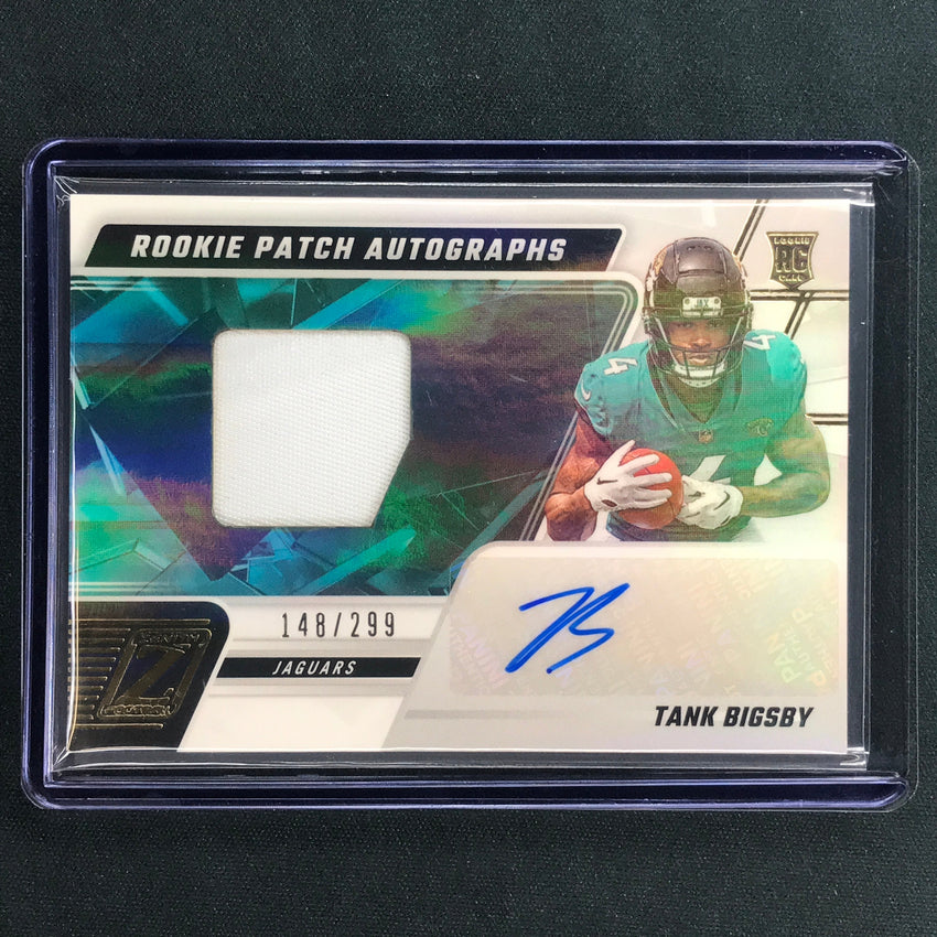 2023 Zenith Football TANK BIGSBY Rookie Patch Auto Base 148/299