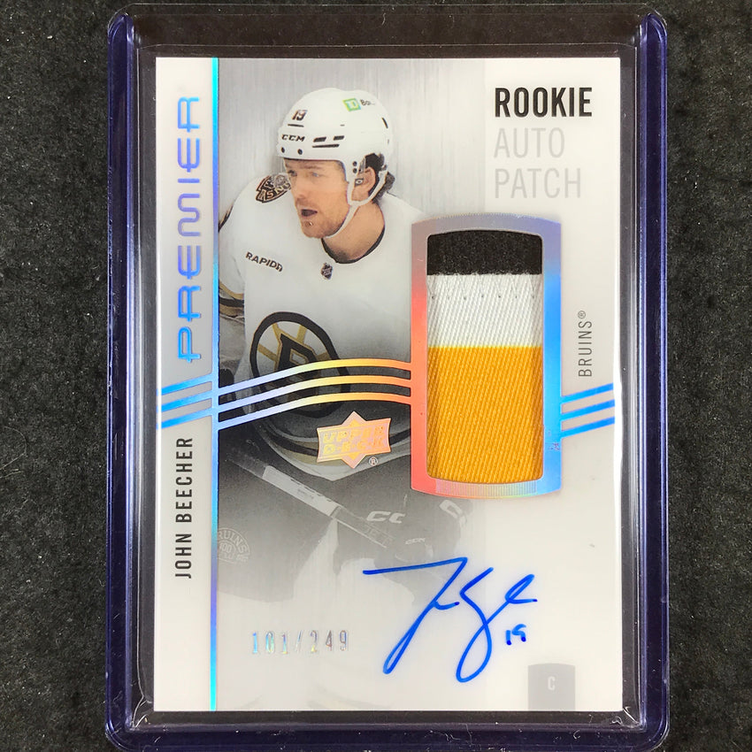 2023-24 Premier NHL JOHN BEECHER Acetate Rookie Patch Auto 101/249