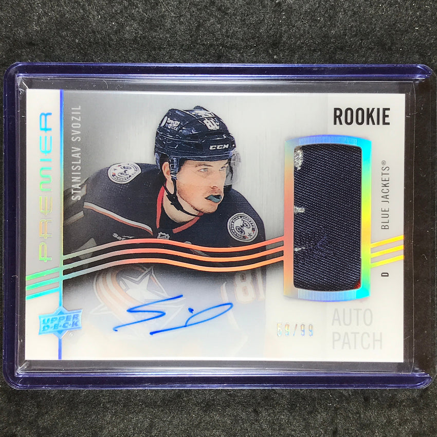 2023-24 Premier NHL STANISLAV SVOZIL Acetate Rookie Patch Auto Horizontal 59/99
