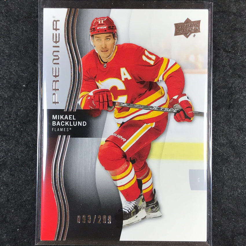2023-24 Premier NHL MIKAEL BACKLUND Base /299 #81