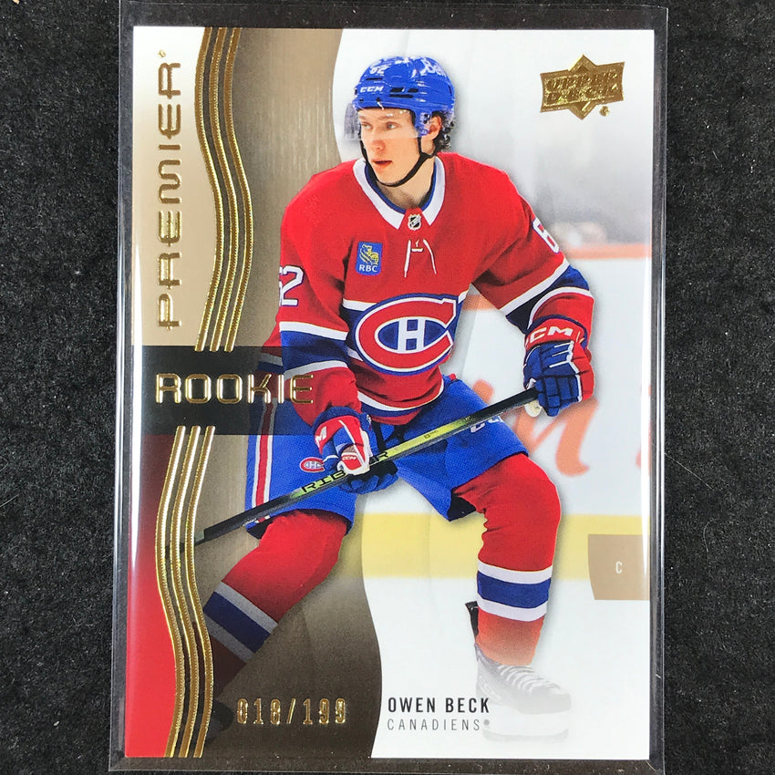 2023-24 Premier NHL OWEN BECK Rookie Base Bronze /199 #122