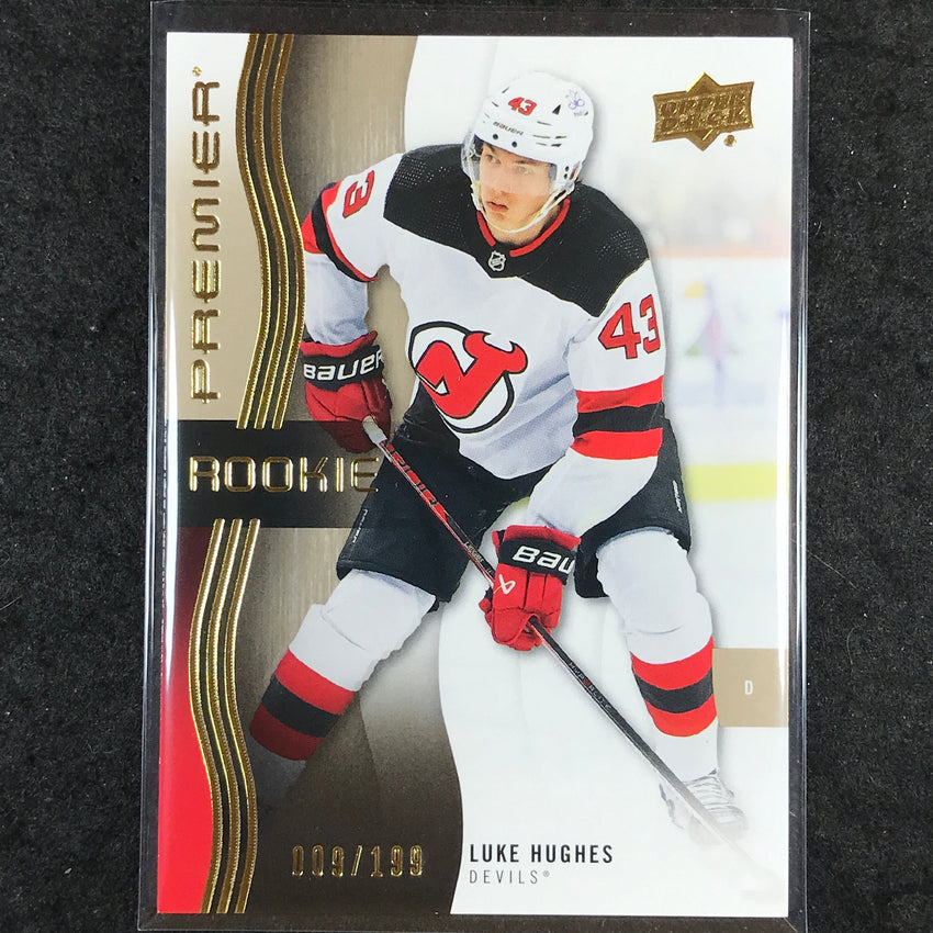 2023-24 Premier NHL LUKE HUGHES Rookie Base Bronze /199 #129