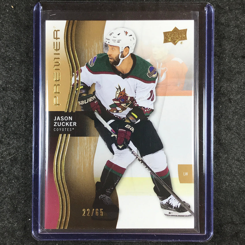 2023-24 Premier NHL JASON ZUCKER Base Gold 22/65 #84