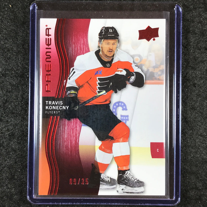 2023-24 Premier NHL TRAVIS KONECNY Base Ruby 9/35 #17