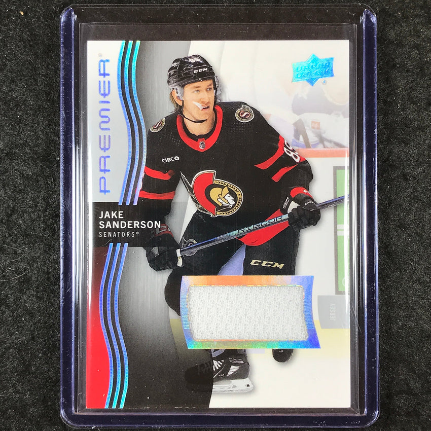 2023-24 Premier NHL JAKE SANDERSON Base Jersey Relic #65