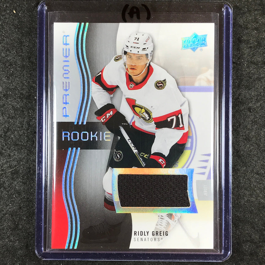 2023-24 Premier NHL RIDLY GREIG Base Rookie Jersey Relic #127 (A)