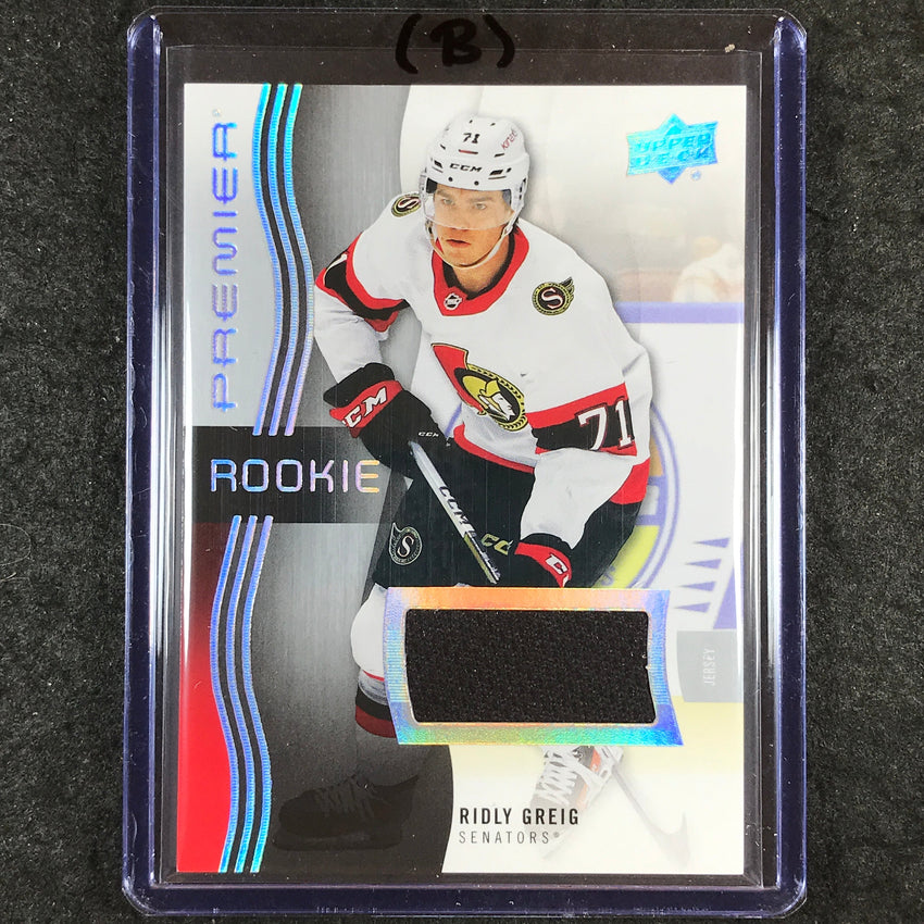 2023-24 Premier NHL RIDLY GREIG Base Rookie Jersey Relic #127 (B)