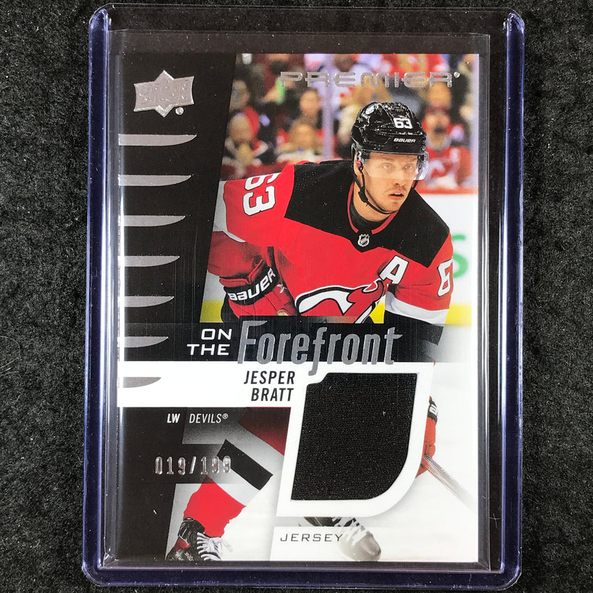 2023-24 Premier NHL JESPER BRATT On The Forefront Jersey Relic 19/199