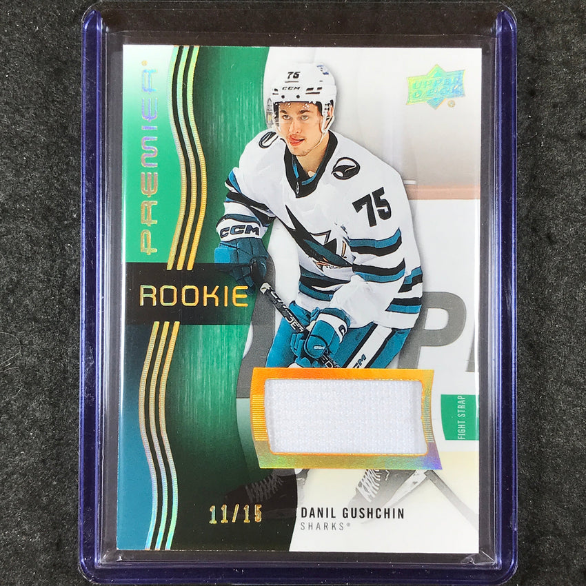 2023-24 Premier NHL DANIL GUSHCHIN Base Rookie Fight Strap Relic 11/15
