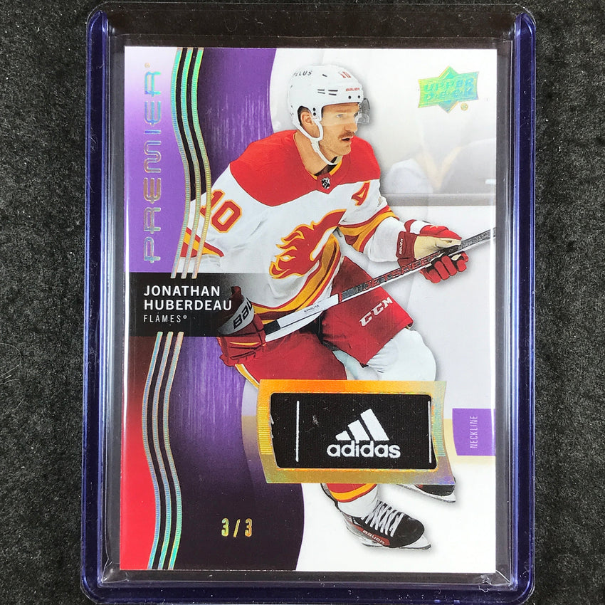 2023-24 Premier NHL JONATHAN HUBERDEAU Base Neckline Patch Relic 3/3