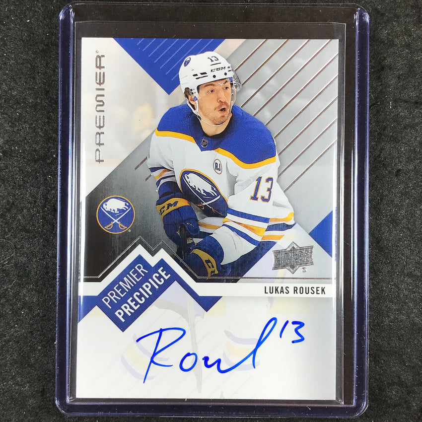 2023-24 Premier NHL LUKAS ROUSEK Premier Precipice Rookie Auto #LR