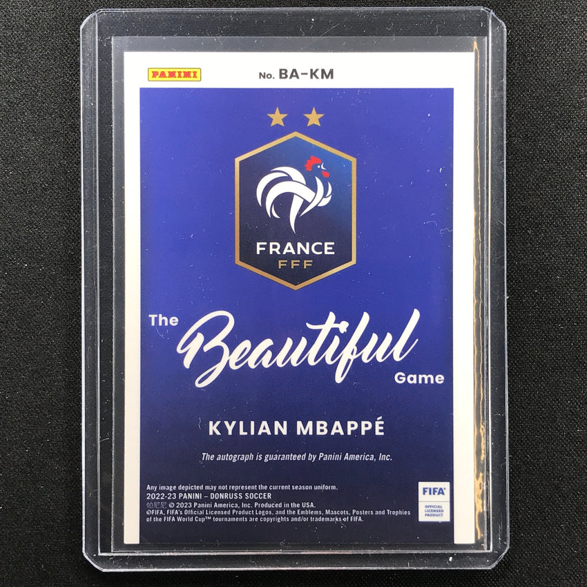 2022-23 Donruss Fifa Kylian Mbappe The Beautiful Game Auto Base No Km