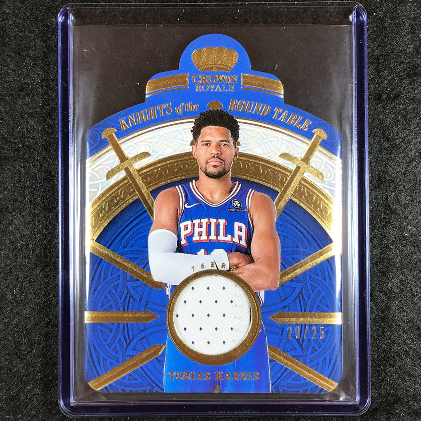2023-24 Crown Royale TOBIAS HARRIS Knights of the Round Table Patch Prime 20/25