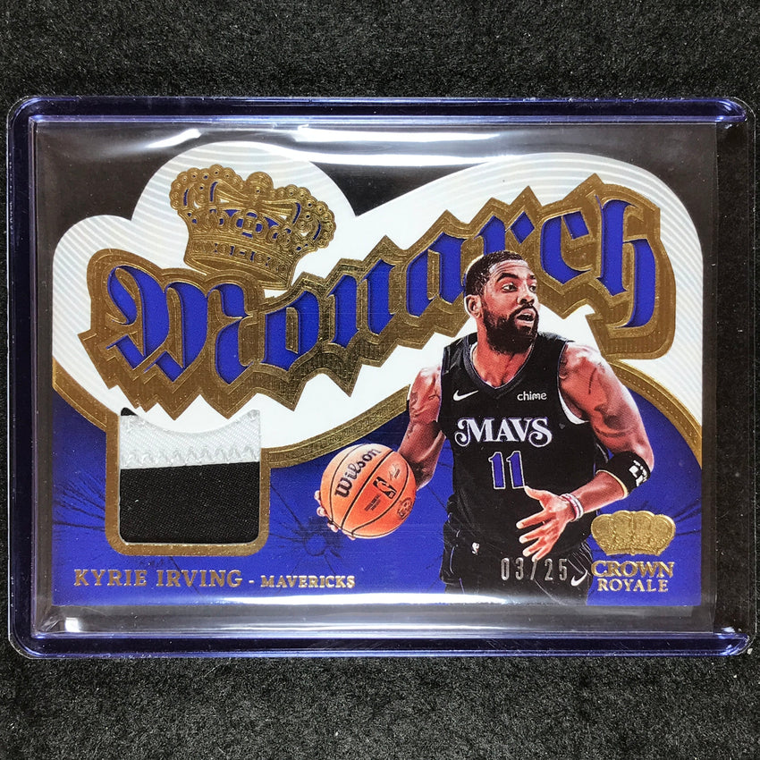 2023-24 Crown Royale KYRIE IRVING Monarch Patch Relic Prime 3/25