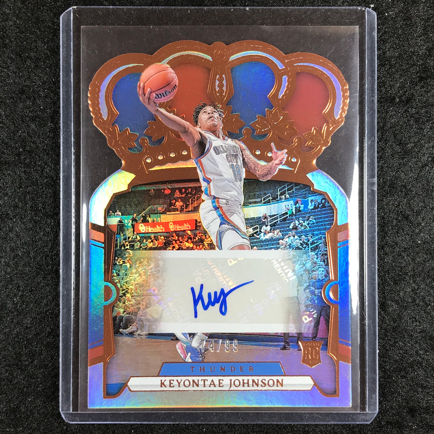 2023-24 Crown Royale KEYONTAE JOHNSON Crown Rookie Auto 74/99