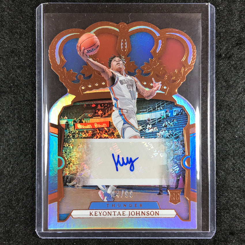2023-24 Crown Royale KEYONTAE JOHNSON Crown Rookie Auto 4/99