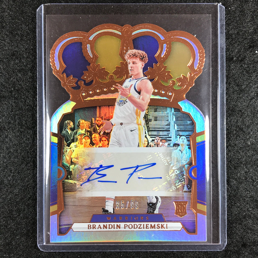 2023-24 Crown Royale BRANDIN PODZIEMSKI Crown Rookie Auto 35/99