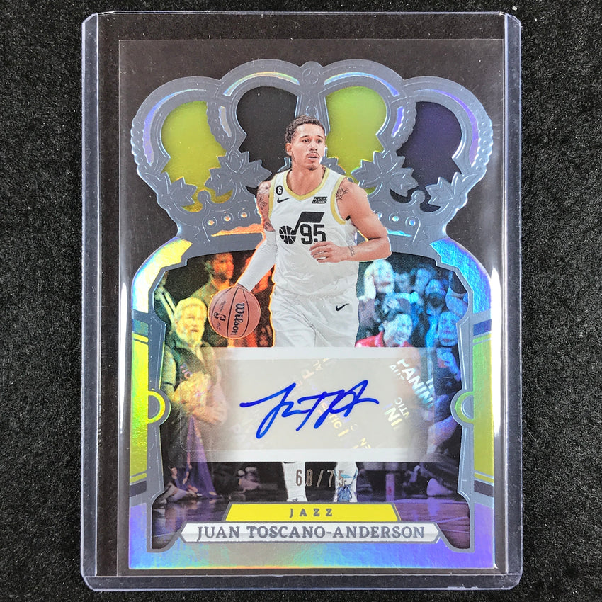 2023-24 Crown Royale JUAN TOSCANO-ANDERSON Crown Auto Blue 68/75