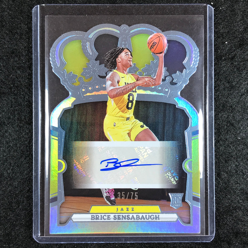 2023-24 Crown Royale BRICE SENSABAUGH Crown Rookie Auto Blue 35/75