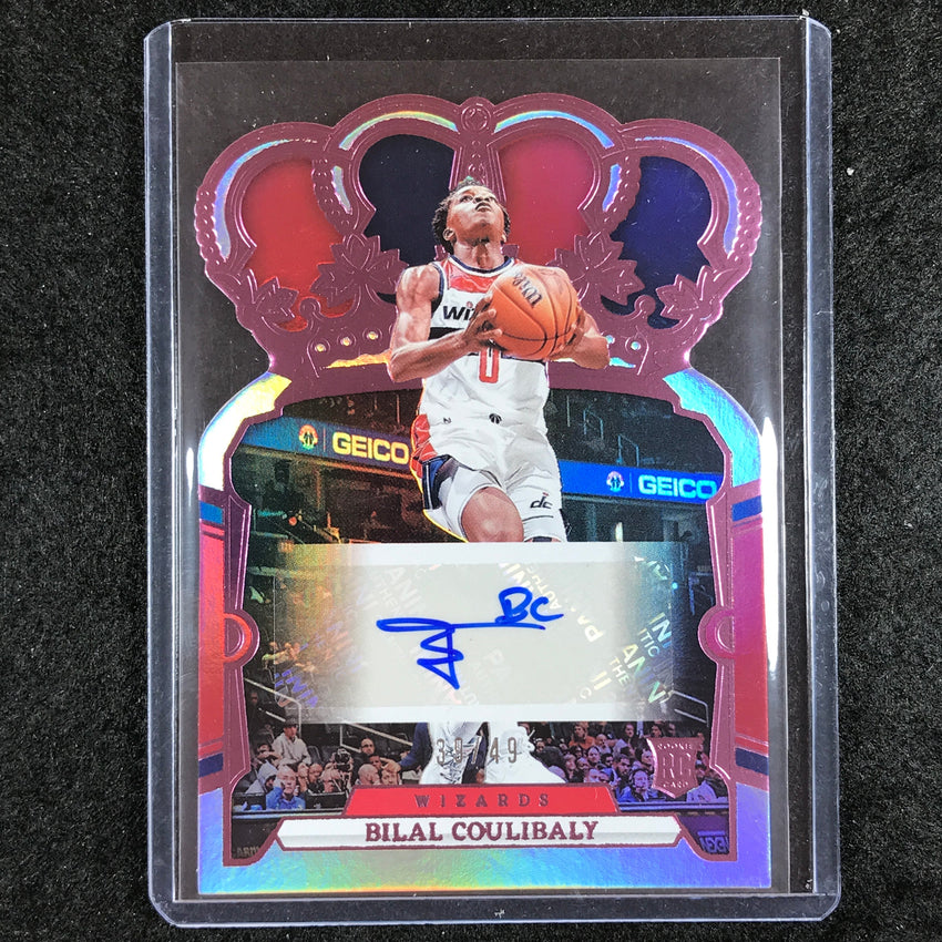 2023-24 Crown Royale BILAL COULIBALY Crown Rookie Auto Pink 39/49