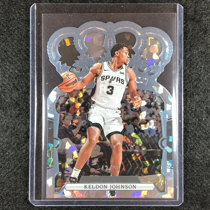 2023-24 Crown Royale KELDON JOHNSON Base Blue Crystal 42/99 #68