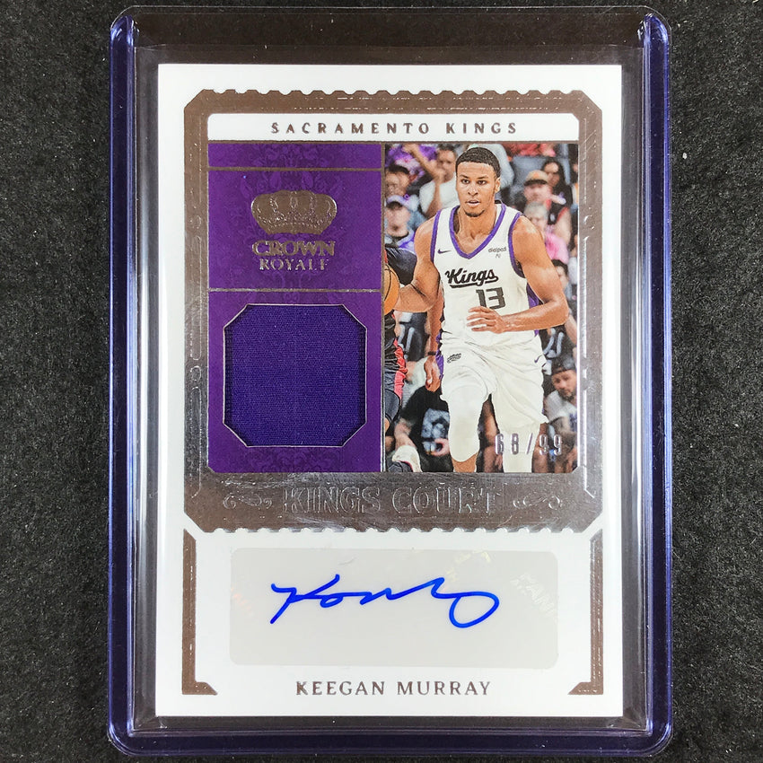 2023-24 Crown Royale KEEGAN MURRAY Kings Court Jersey Auto 68/99