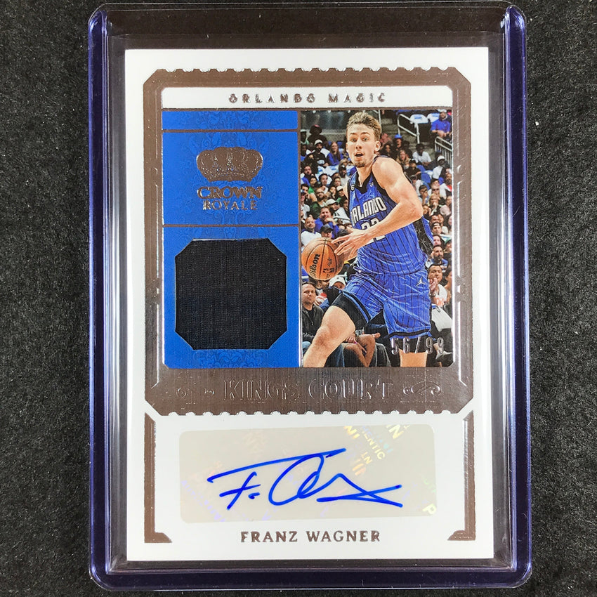 2023-24 Crown Royale FRANZ WAGNER Kings Court Jersey Auto 56/99