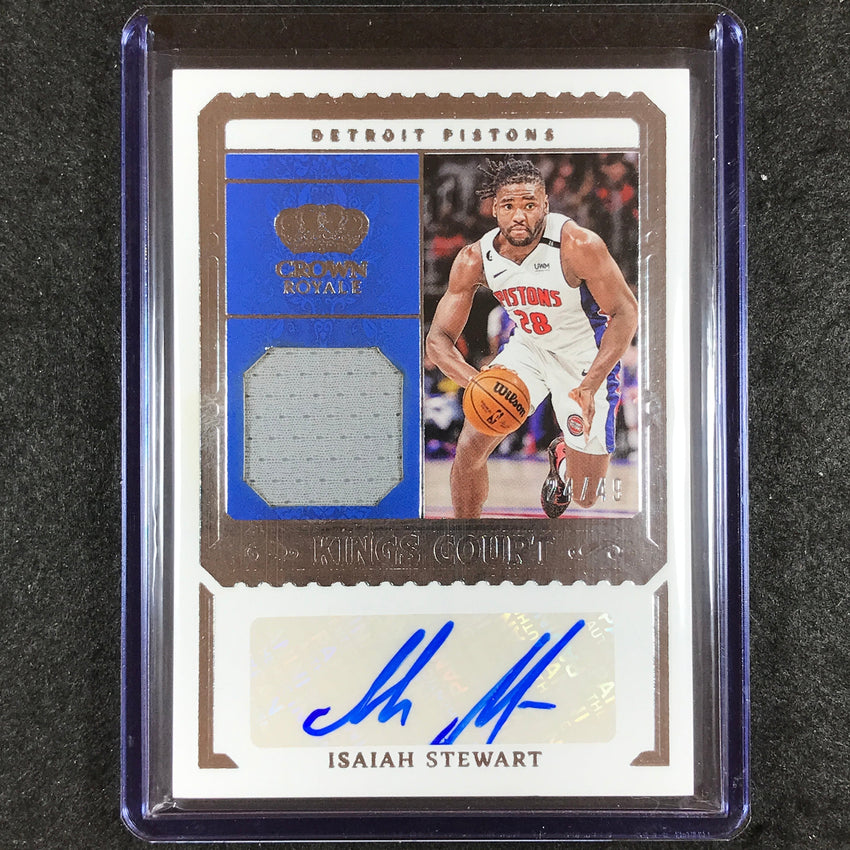2023-24 Crown Royale ISAIAH STEWART Kings Court Jersey Auto 24/49
