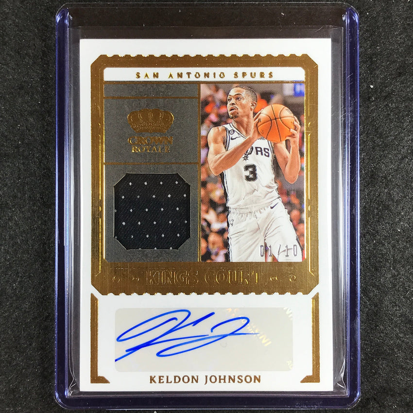 2023-24 Crown Royale KELDON JOHNSON Kings Court Jersey Auto Prime 1/10