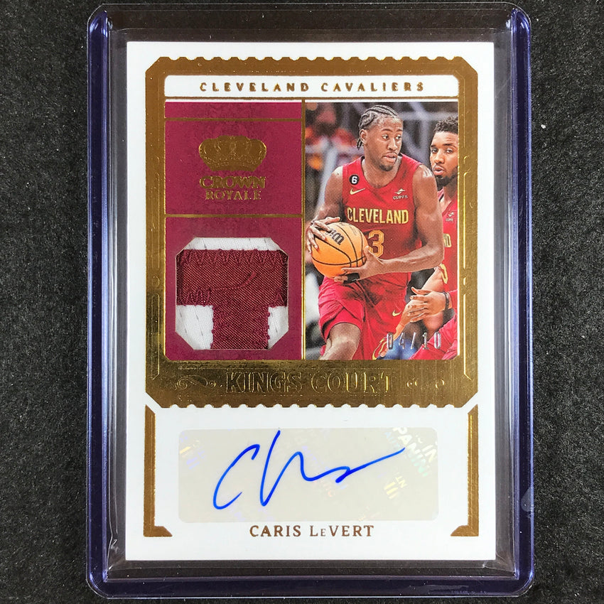 2023-24 Crown Royale CARIS LEVERT Kings Court Patch Auto Prime 4/10