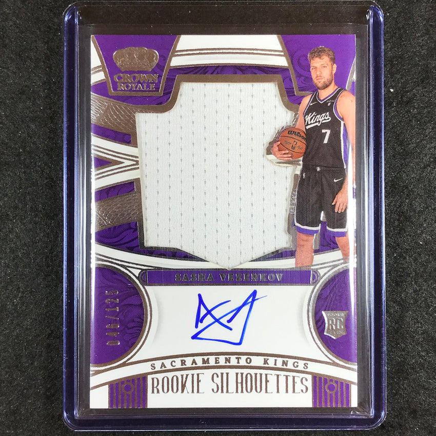 2023-24 Crown Royale SASHA VEZENKOV Rookie Silhouettes Jersey Auto 46/125